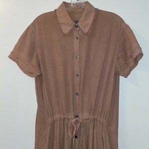 Raquel Allegra Dress Size 0 - Like New Condition in Dusty Rose - Short Sleeve